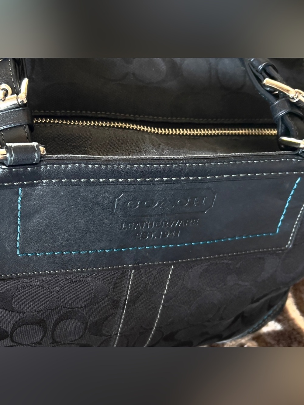 Coach Signature Gallery Vintage Tote - Medium Size - Picture 6 of 14
